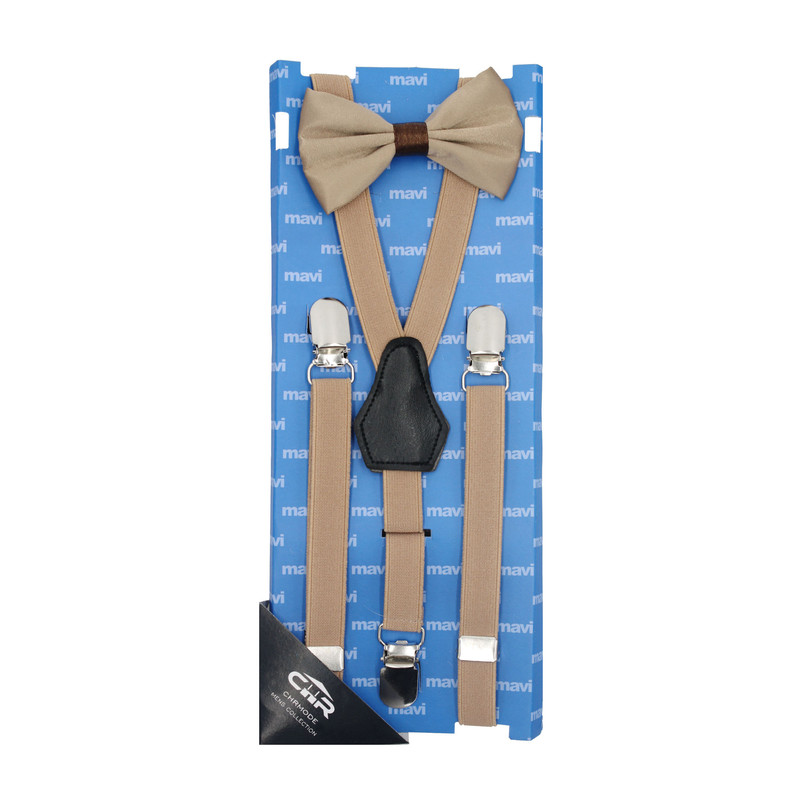 ست ساسبند و پاپیون پسرانه سی اچ آر مدل  KTIE032CMCCMC