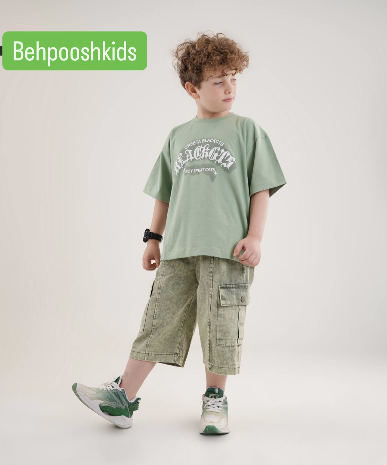 تیشرت شلوارک کتان پسرانه ۵۰ تا۷۰