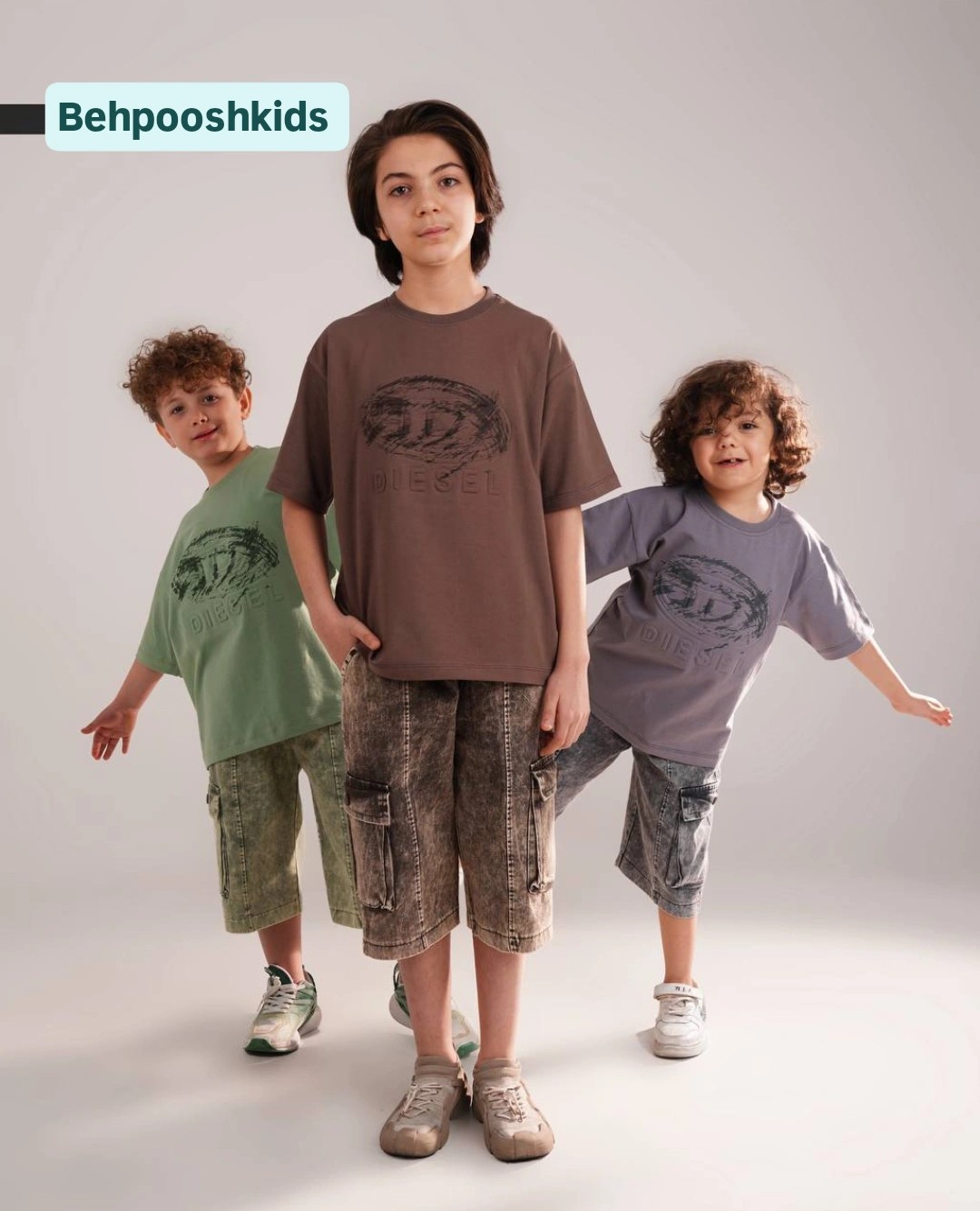 تیشرت شلوارک جین پسرانه ۵۰ تا ۶۵