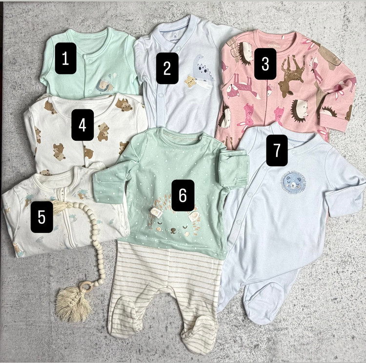 سرهمی نوزادی جوراب دار وارداتی برند mothercare